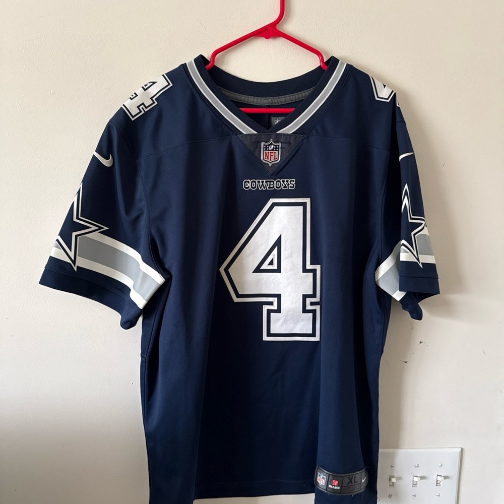 NFL Navy and White Men's Jersey
